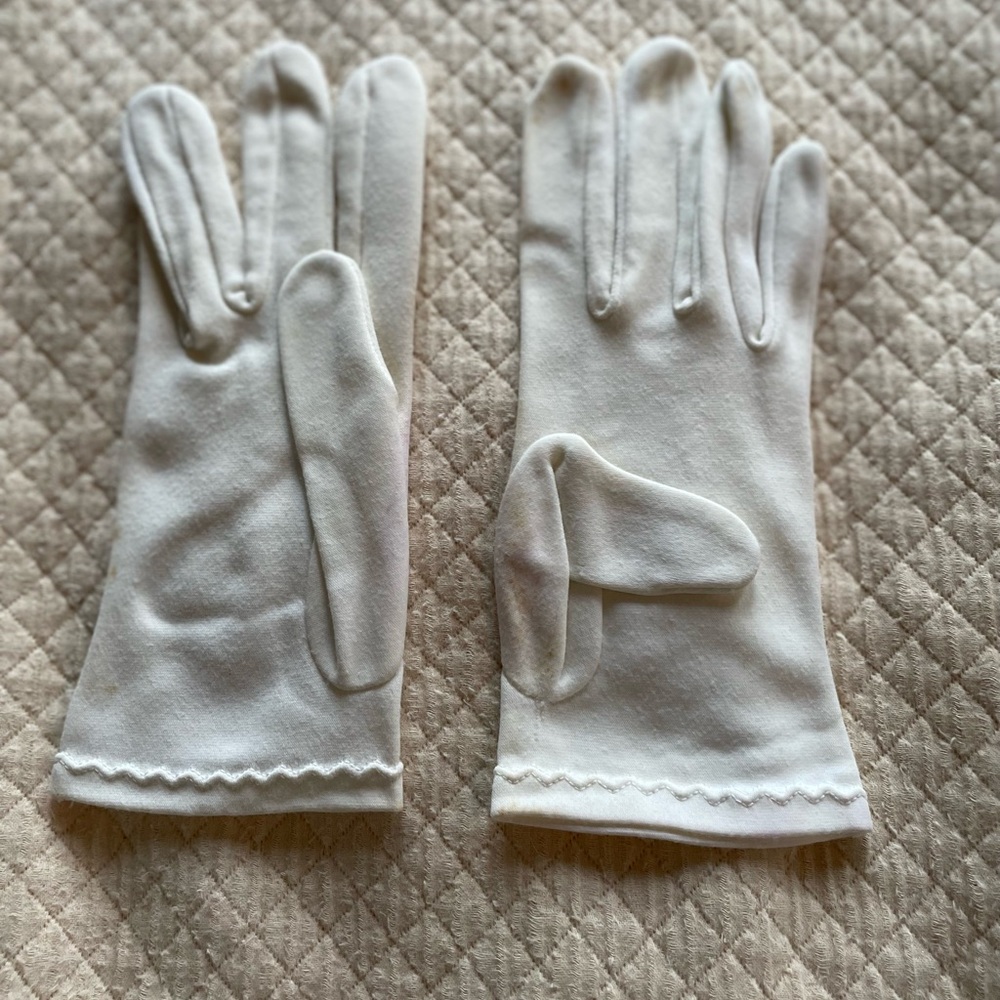 Vintage White Gloves Size Small